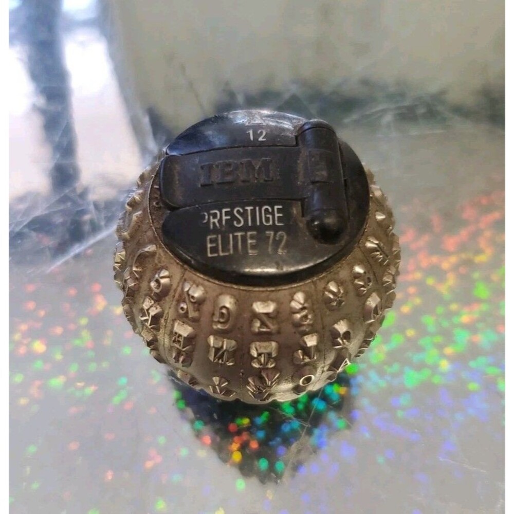 IBM SELECTRIC TYPEWRITER Font Ball Head Font Size 12 IBM PRESTIGE ELITE 72